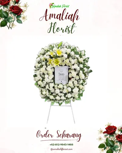 Krans Bunga Duka Cita di Amandanom