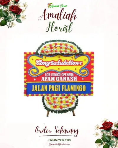 Bunga Papan Congratulation di Amandanom